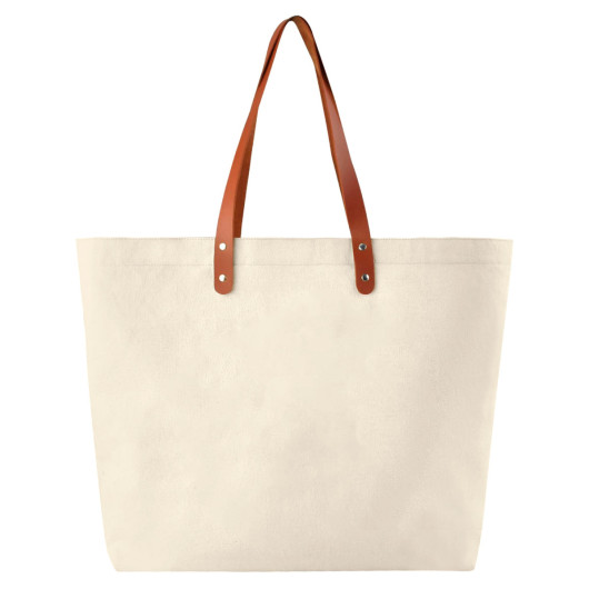 Limestone Cotton Tote Bags Side